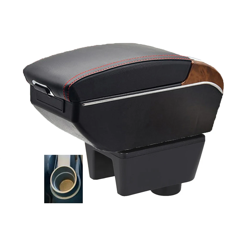 

For Seat Ibiza 6J 6L Armrest Box Retrofit Parts Center Console Special Storage Space Car Elbow Rest with USB