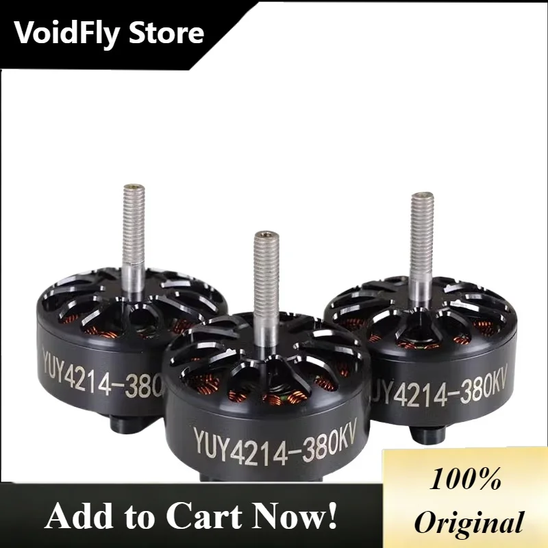 VoidFly YUY4214 380KV 5-8S FPV Drone Brushless Motor for Long Range Aerial Photography 13 Inch Propeller RC Model Aircraft