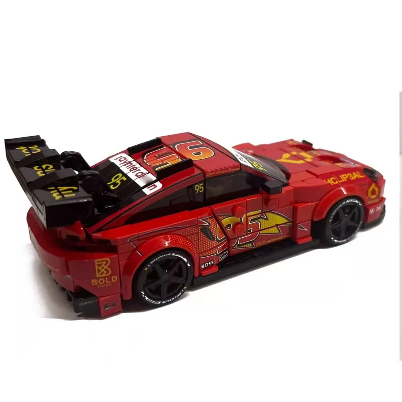 

New GT3 Classic City Sports Car Racing Building Block Model, 200 Parts, Boys' Children Birthday Building Block Toy Gift
