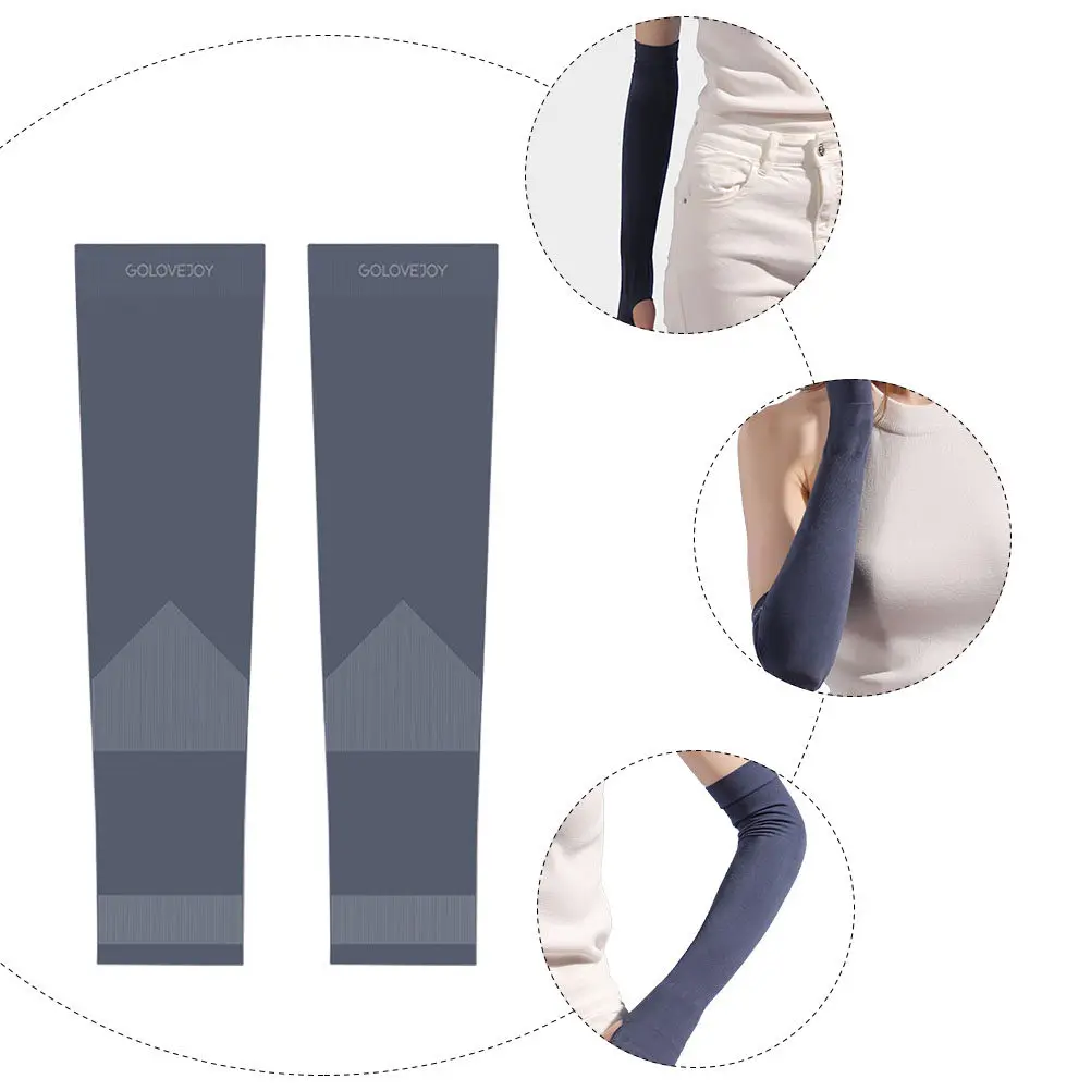 

1Pair Uv Sun Protection Sleeve Cooling Ice Silk Arm Covers Cycling Sports Outdoor Sunscreen Cooling Arm Sleeve