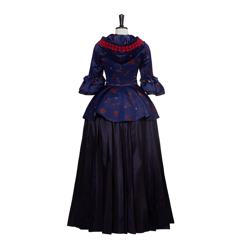 TV Series Outlander Cosplay Costume Medieval Hooded Tops Skirt Suits Halloween Carnival Party Ball Gowns Female Custom Made view 5
