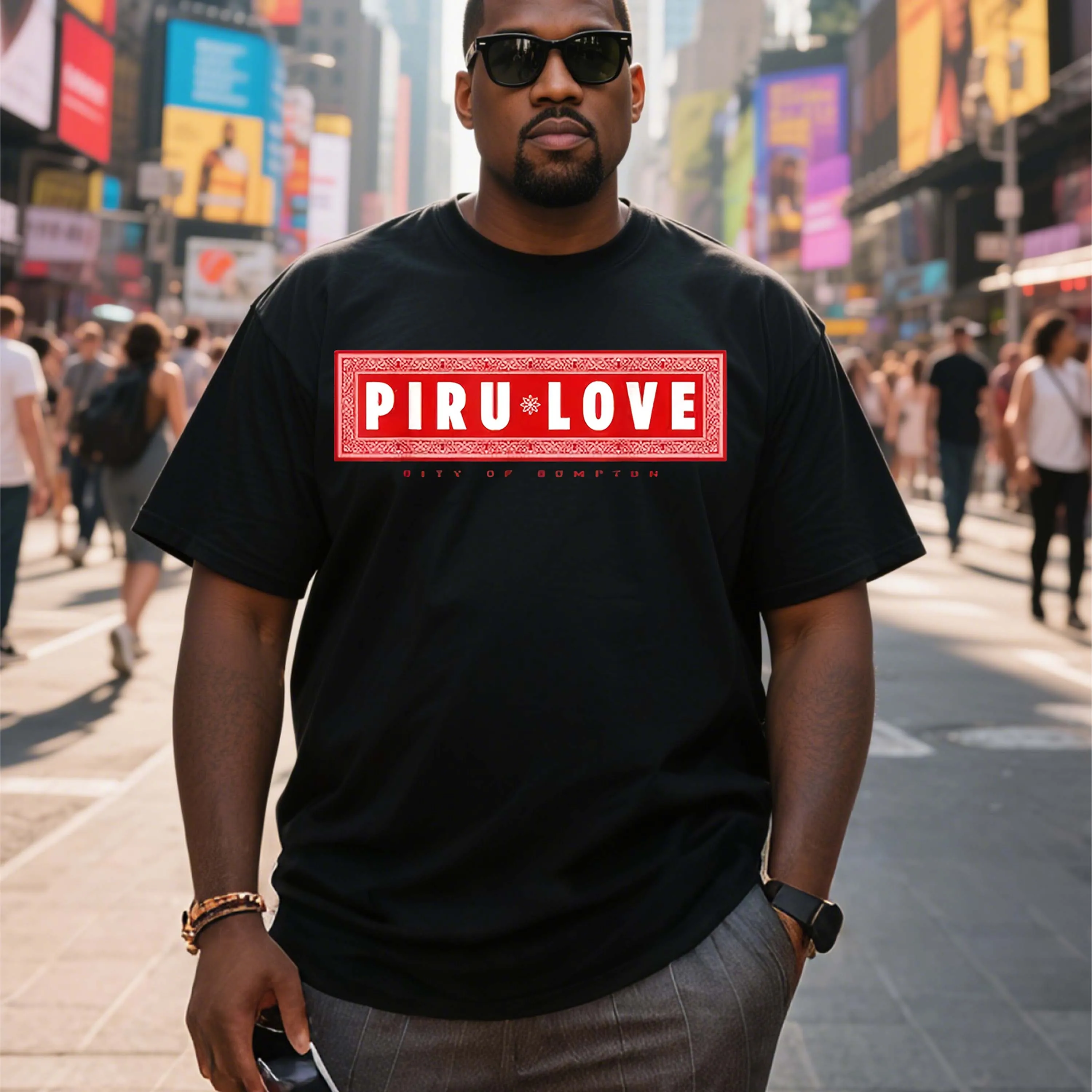 

Plus Size Men's T-Shirt, Black Pure Cotton Crew Neck, Suitable for Outdoor Wear in Spring and Summer, Casual and Comfortable