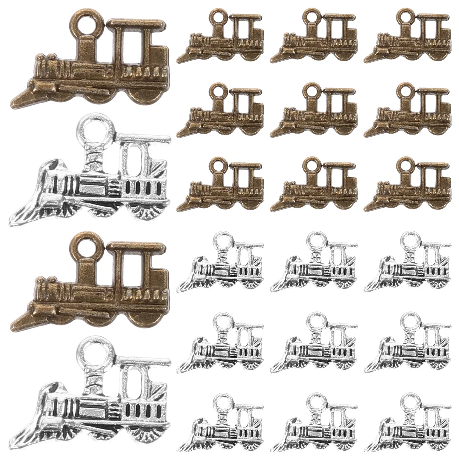 

60 Pcs Alloy Key Pendant Charm Necklace Pendants Decorative Charms Bulk for Jewelry Making Bag