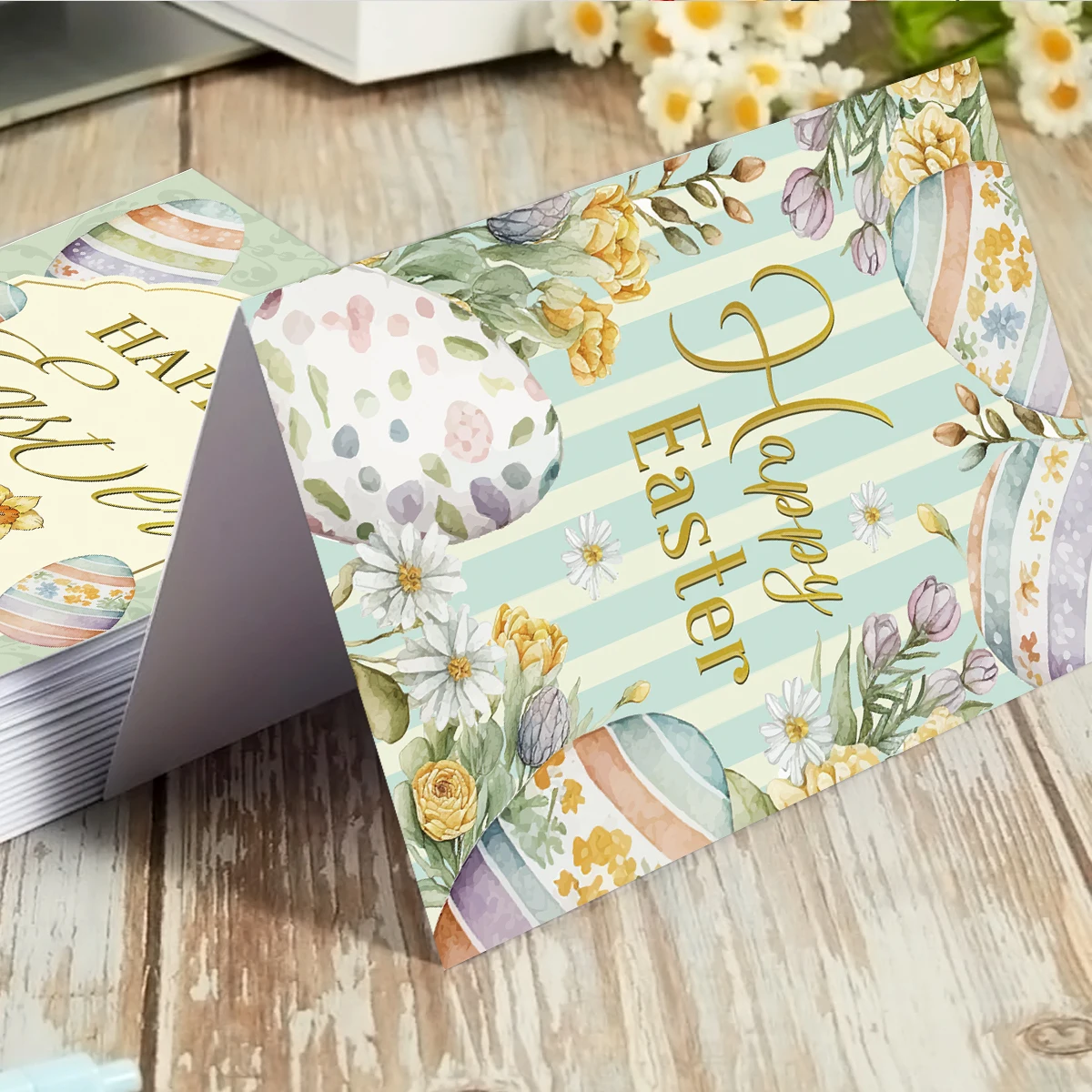 12개입 정교한 부활절 인사 카드와 봉투 - '행복한 - Home Decor Exchange 리뷰 및 가격