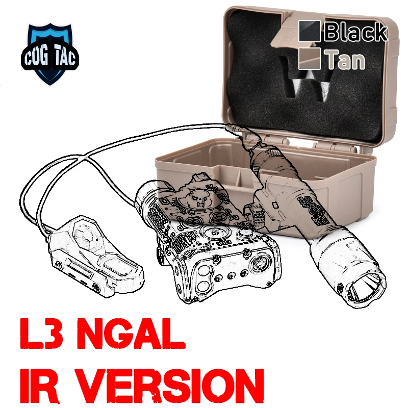 

M300A M600C Flashlight M300 M600 Nylon NGAL Battery box Dual Control Switch Fit 20MM Rail