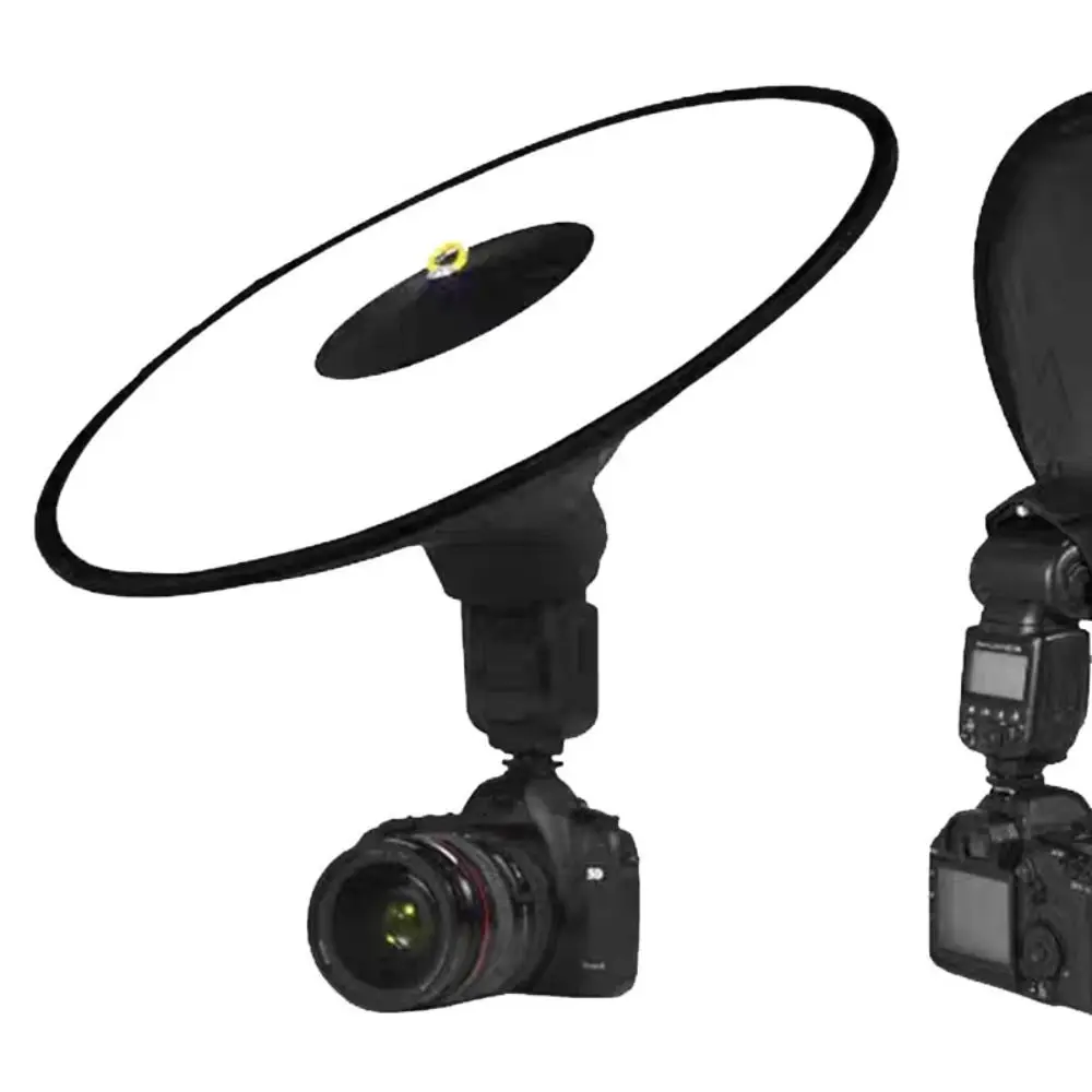 Picture 6: Collapsible Softbox Diffuser Round Cone Reflector Folding Camera Diffuser 42cm Diameter With Storage Bag Flash Diffuser