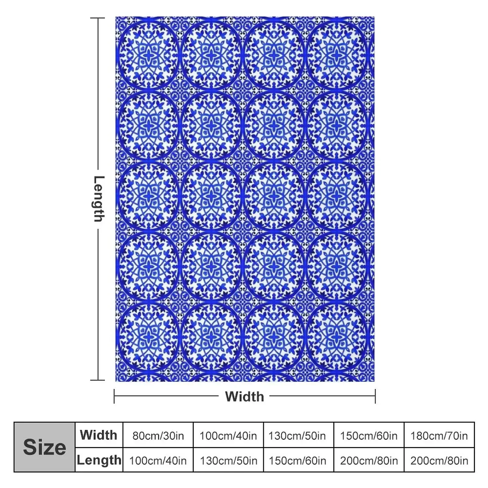 Portuguese azulejo tiles. Throw Blanket Cute funny gift Hair Luxury Baby Thermals For Travel Blankets