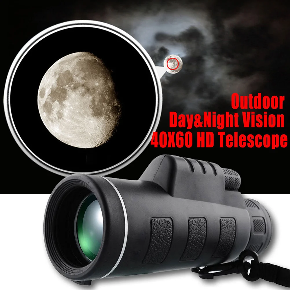 

40X60 Monocular High Power Optical Telescope For Outdoor Camping Hiking Travel Concert Birdwatching Monocular Telescope 60