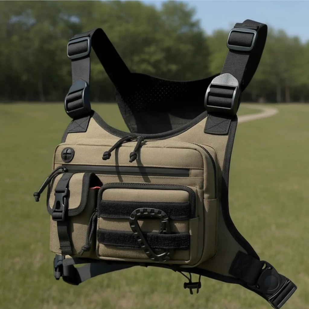 

Travelling Sport Chest Pack Outdoor Lightweight Easy Carry Mountaineering Pack Simple Design Various Style Front Chest Pack