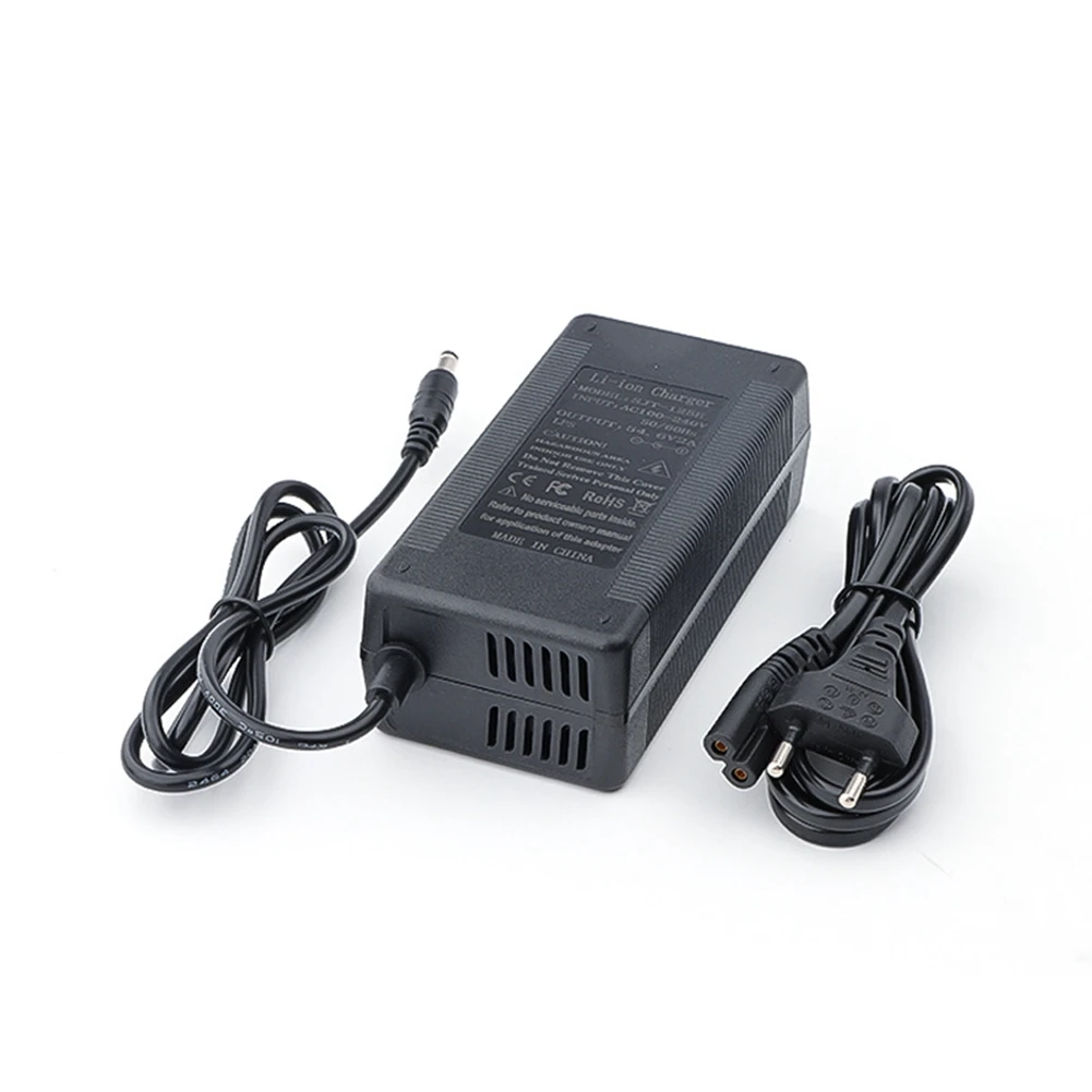 Cargador de batería de litio 54.6V2A, cargador de batería inteligente para bicicleta eléctrica, coche de equilibrio, enchufe de la UE-POS