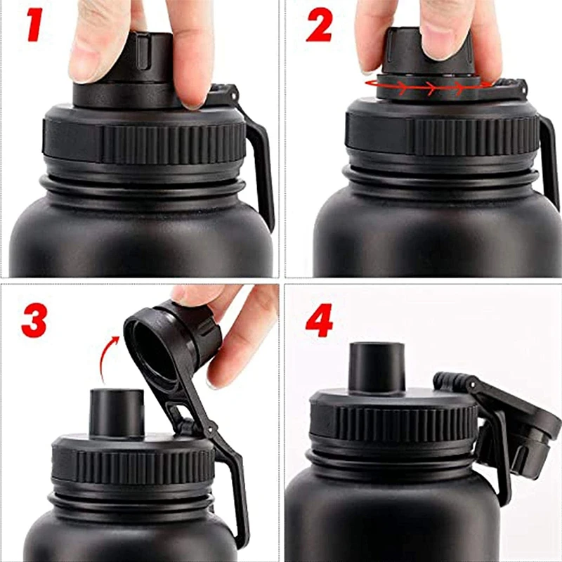 Replacement Lid for Hydro Flask, Wide Mouth Flip Top To-Go Lid for Hydro Flask,for Simple and Most Brands Water Bottles