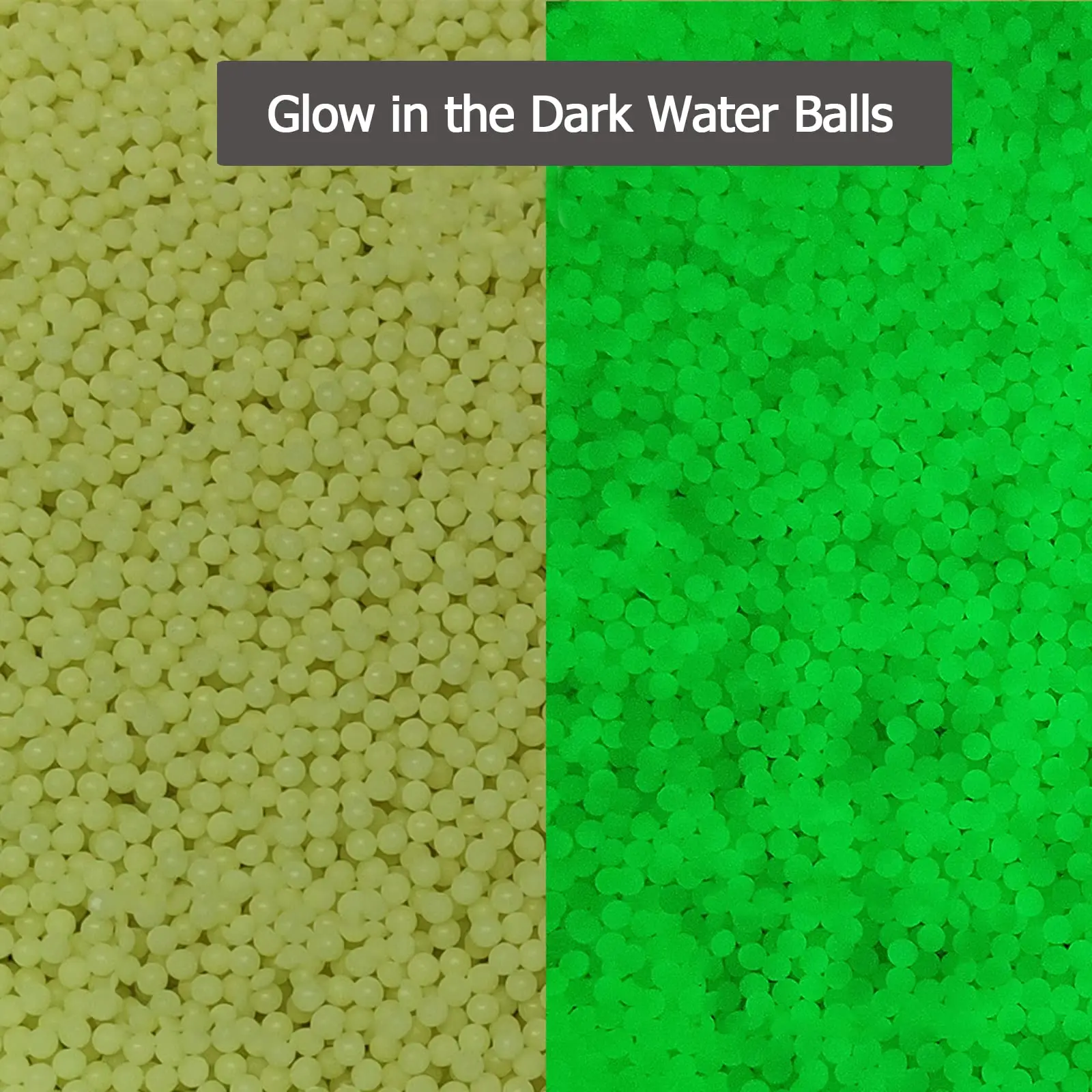 Gel Ball Bullet Refill Ammo Glow in The Dark 7-8mm Water Beads with Funnel Tip for Gel Gun Toy Accessory Home Decoration