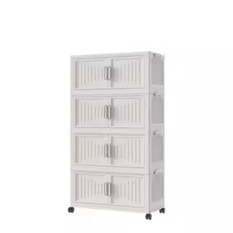 ตู้เก็บของแบบไม่ต้องติดตั้ง ตู้เก็บของหลายชั้น ตู้เสื้อผ้าแบบพับได้ ตู้เก็บขนมพลาสติก ตู้เก็บของ