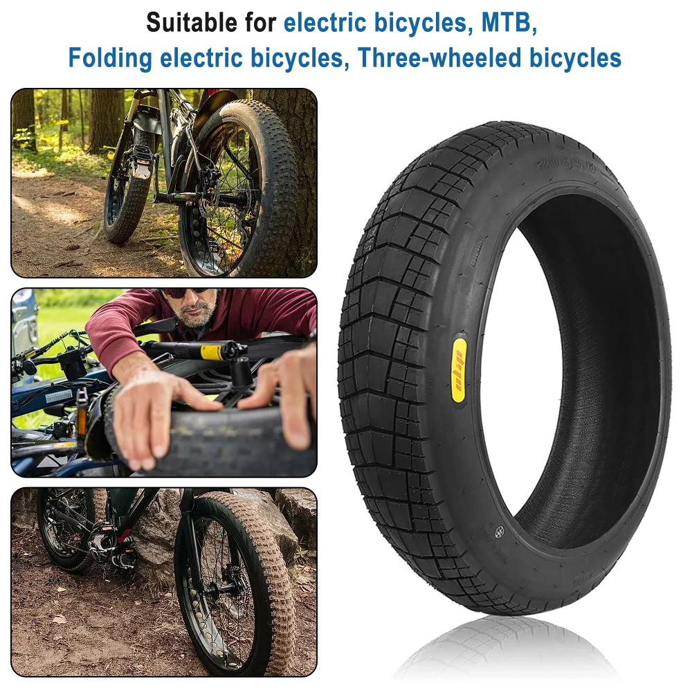 Fahrrad Fat Tire 20x4,0 Fahrrad Off-road Fat Tire Für Schneemobil Strand Elektrische Fahrrad 20 Zoll 20*4,0 Anti-Slip Fat Tire Teil – Detail 2
