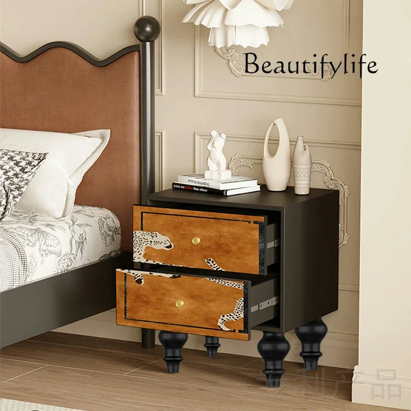 

yj32 Solid wood bedside table, storage cabinet next to living room sofa, tea cabinet