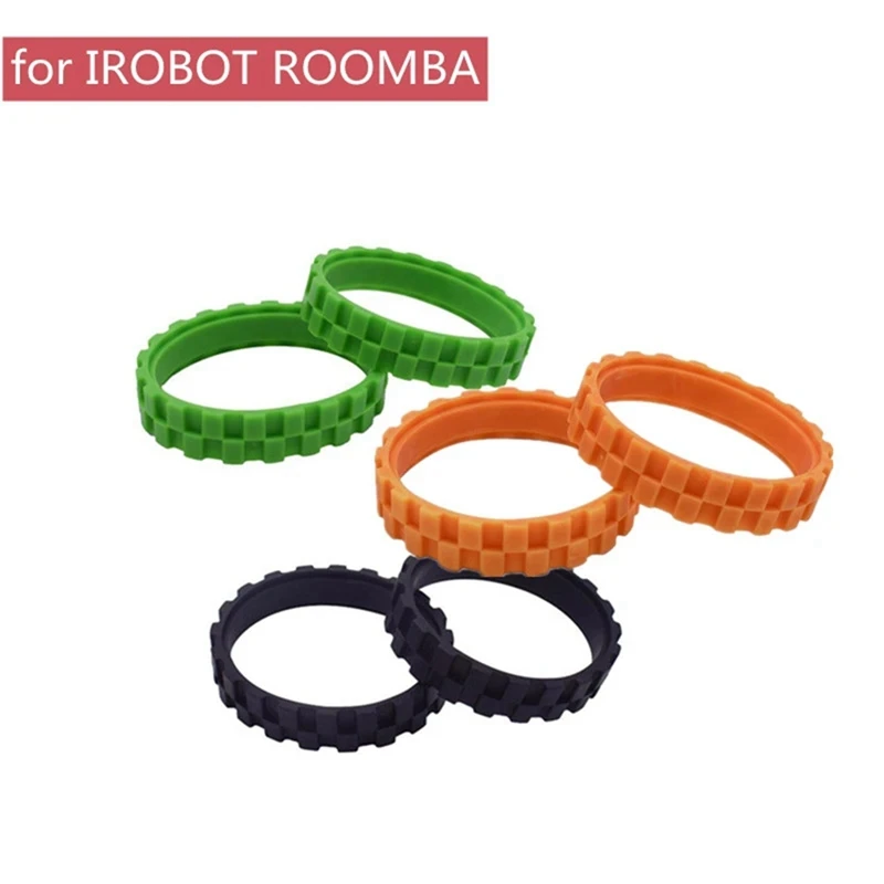 IRobot Roombaホイールシリーズ500, 600,700, 800, 900,e5,i7用の滑り止めタイヤ付き掃除機