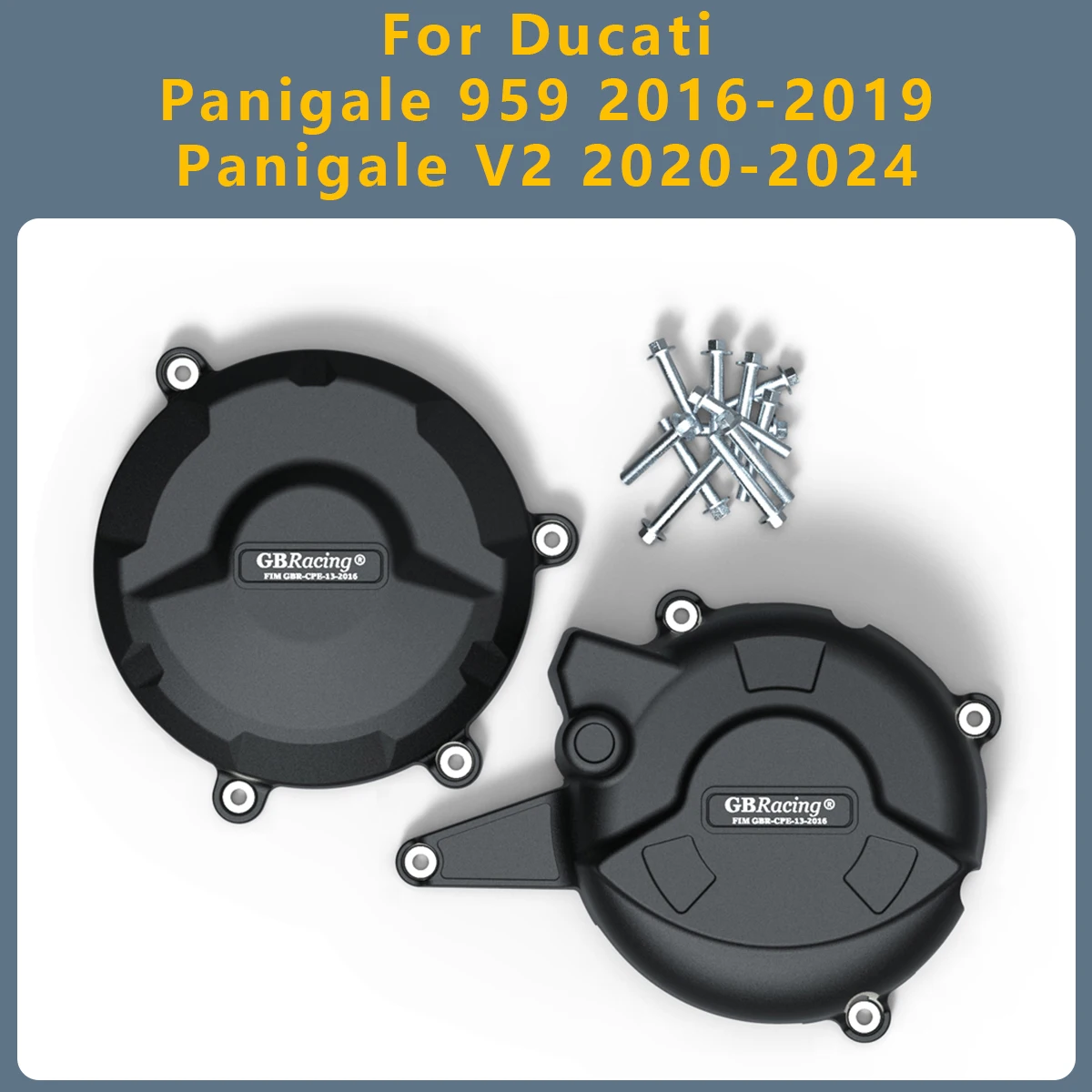 

Motorcycle Engine Cover Clutch Cover Protection Set Accessories For Ducati Panigale 959 2016-2019 Panigale-V2 V2 2020-2024
