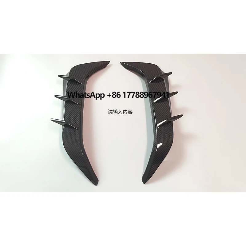 

High Quality Dry Carbon Fiber LD Style Rear Bumper Trims for F96 X6M Rear Bumper Canards