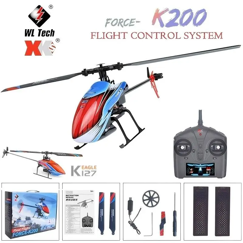 

Радиоуправляемый вертолет K200, 4 канала, 2,4G, самолет с дистанционным управлением, оптическое позиционирование потока, давление воздуха, фиксированная высота, самолет, игрушки