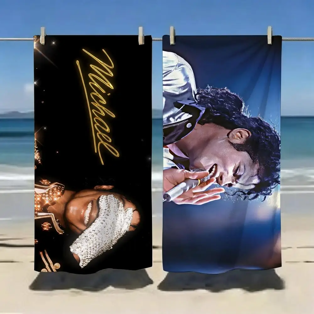 80s Pop Star M-Michael J-Jackson Towel Microfiber soft Beach Towel for Travel Fitness Sauna Bathing Camping