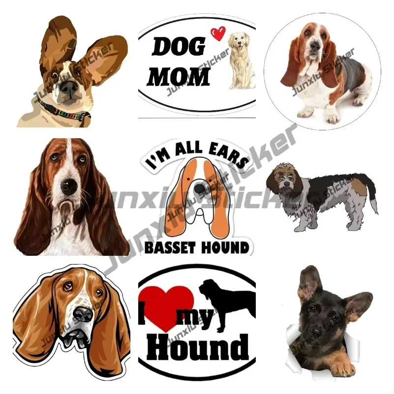 

Super Hero Sweet Basset Hound Sticker Cartoon Vinyl Decal Waterproofing Exterior Decal Graffiti Accessories Car Body Refrigerato