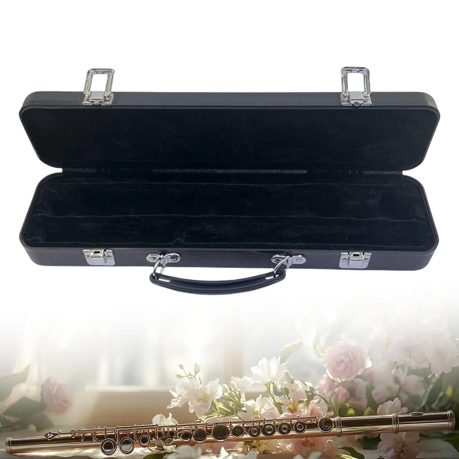 

Жесткий чехол для флейты, чехол для хранения духовых инструментов, амортизирующая влагостойкость, портативная сумка для переноски флейты на 16 отверстий, флейта