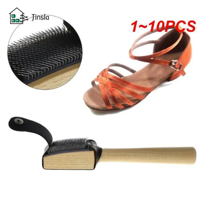 1~10PCS Shoe Brush Wood Suede Sole Wire Cleaners Dance Shoes Cleaning Brush For Footwear Household Cleaning Tools