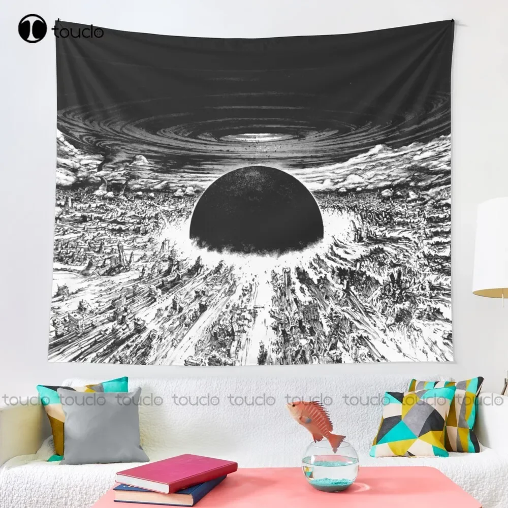 Akira Punk City Explosion Tapestry Funny Wall Tapestry Tapestry Wall Hanging For Living Room Bedroom Dorm Room Home Decor