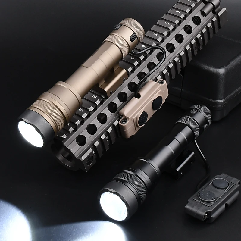 Metal REIN 1300lumen High Power White Light Scout Light Tactical Powerful Flashlight Hunting Airsoft  Accessories Fit 20mm Rail