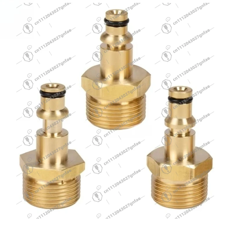 Stainless Steel 3200 psi Brass High Pressure Car Washer Hose Connector Converter M22 Thread for Pressure Washer Adapter