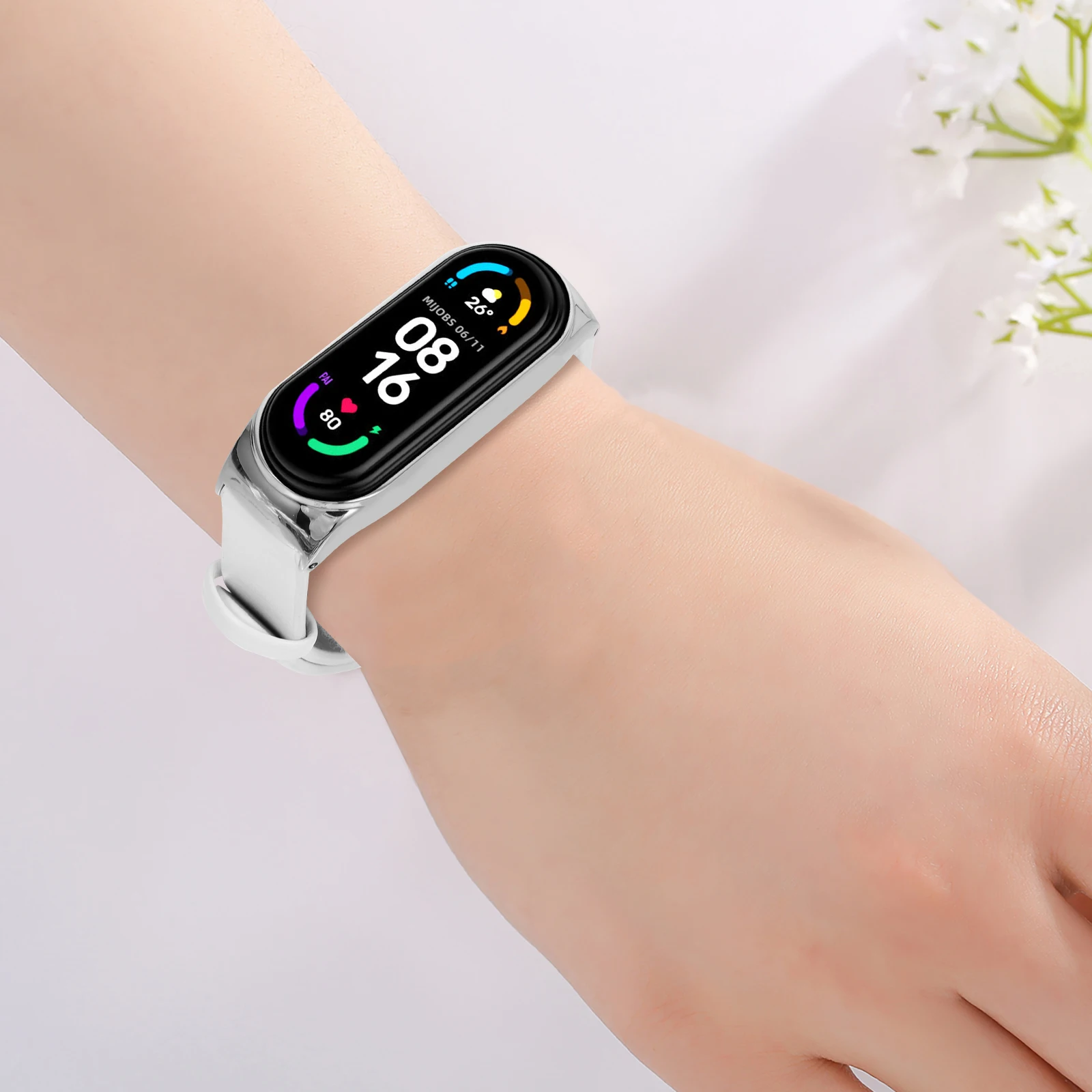 

Imitation Wristband Replacement Watch Bands Bracelet Strap Smartwatch Watchband Adjustable Miss