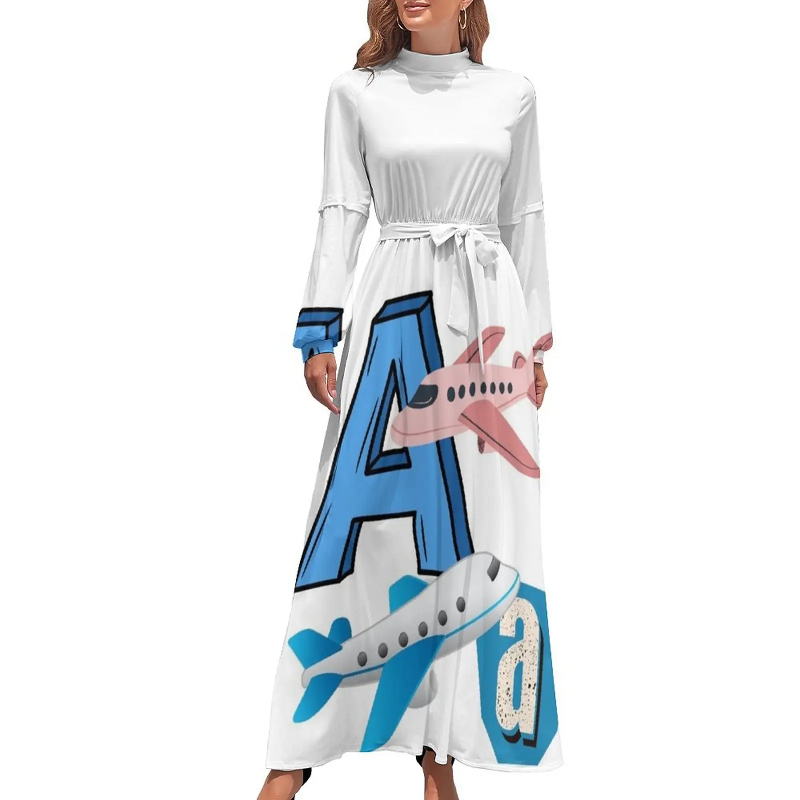 

A, Alphabet, Airplane. Long Dress summer dresses womens 2024 prom clothes dresses korean style sexy dress