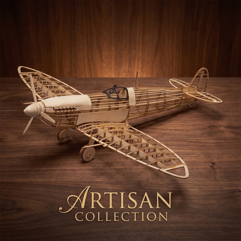 VX18 Balsa Wood Airplane Static Model Kit | DIY 3D Puzzle Desk Decor Gift for Aviation Hobbyists