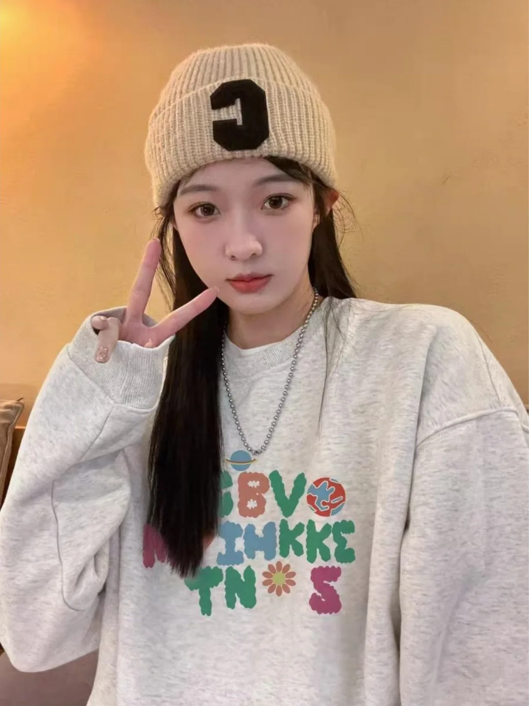 

Женская осенняя толстовка с капюшоном на флисовой подкладке, корейский стиль, маленький размер, очень милая, удобная, свободного кроя