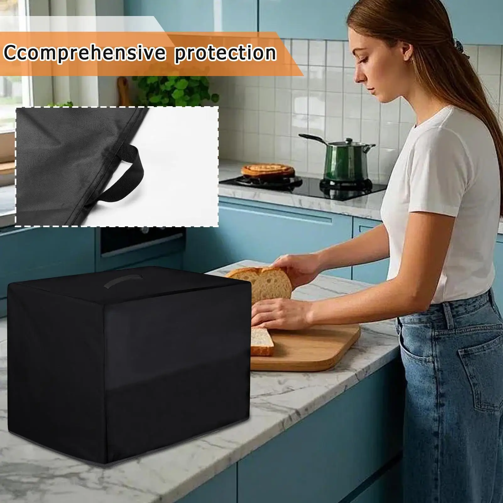 Pizza Dough Spinner Cover Protective Waterproof Oxford Fabric Sleeve Pizza Dough Rotating Protection Cover For Home Dorm