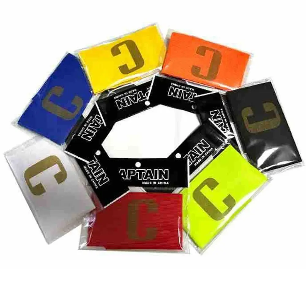 Random Football Captain Armband Adjustable Non-slip Soccer Armbands Visibility Professional Squad Armbands Team Unit Player