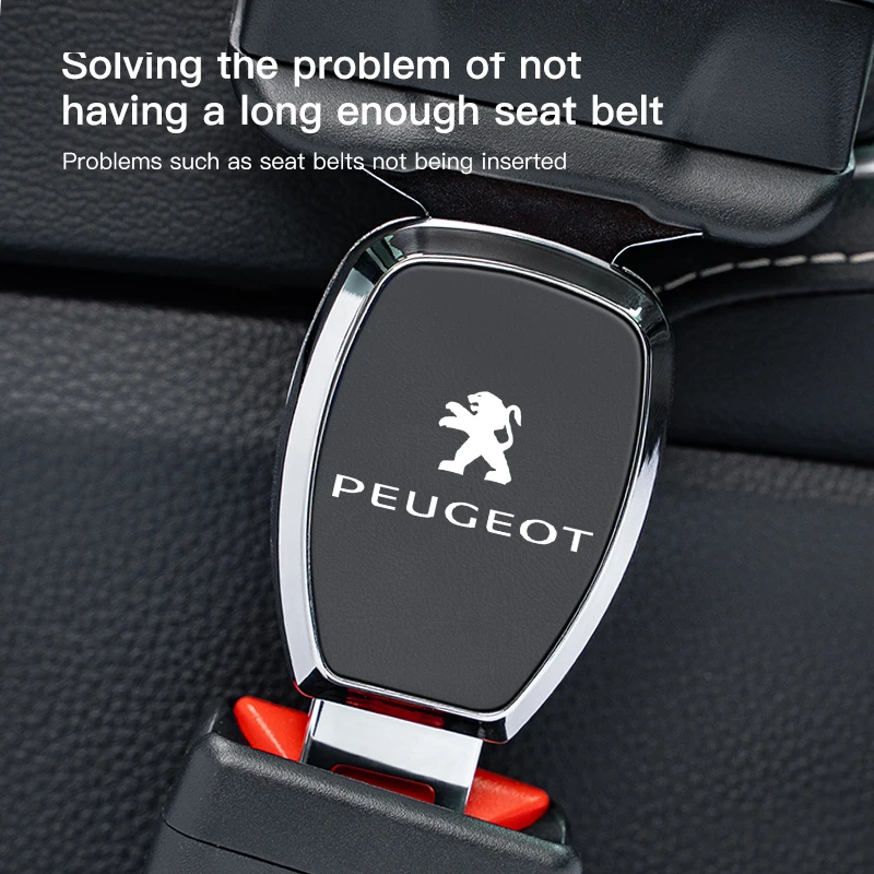 Car Seat Belt Extender Seatbelt Lock Buckle Clip Plug For Peugeot 206 106 207 308 307 208 4008 407 2008 508 205 3008 107