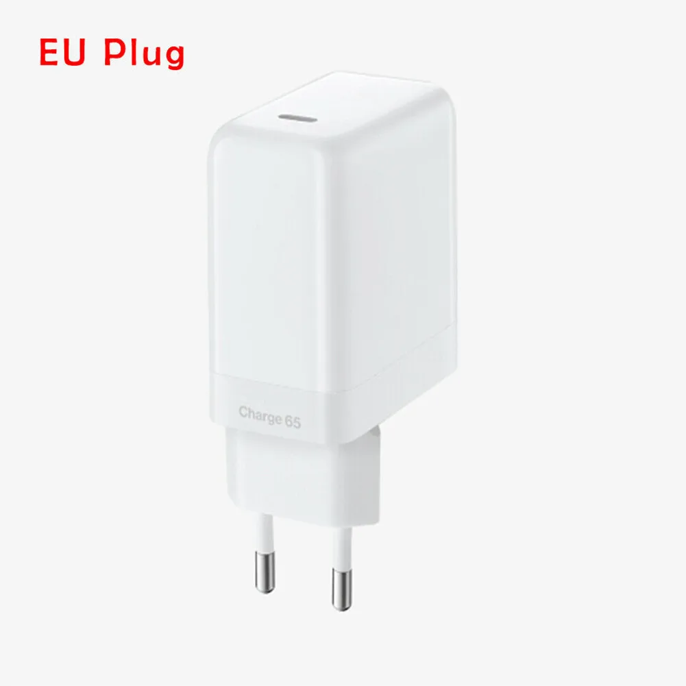 Untuk Oneplus Warp Charge 65W Adaptor Daya EU/US Plug Pengisi Daya Cepat 65W Tipe C untuk One Plus 9 Pro 9R 8T 8 Nord N100