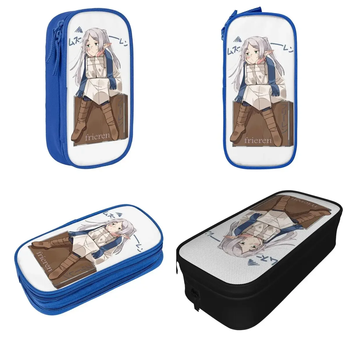 Frieren Anime Manga Pencil Cases New Pen Holder Bag for Student Large Storage Students School Zipper Pencil Pouch