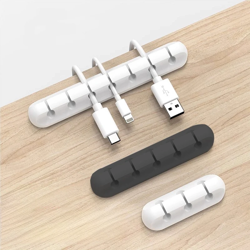 3 Pack Cable Organizer Clips – Desk Cord Management for Phone Chargers, Bedside Tables, Walls, Cars, and Office Wires