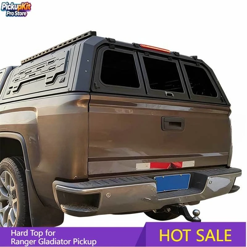 

Heavy Duty Retractable Steel Pickup Canopy Waterproof New Design Truck Topper Bed Cap for Ranger Gladiator Pickup Trucks