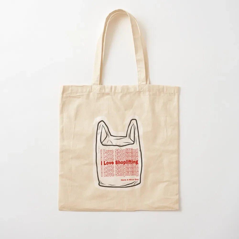 

I Love Shoplifting Tote Bag bags luxury women tote bag women custom canvas bag Canvas Tote
