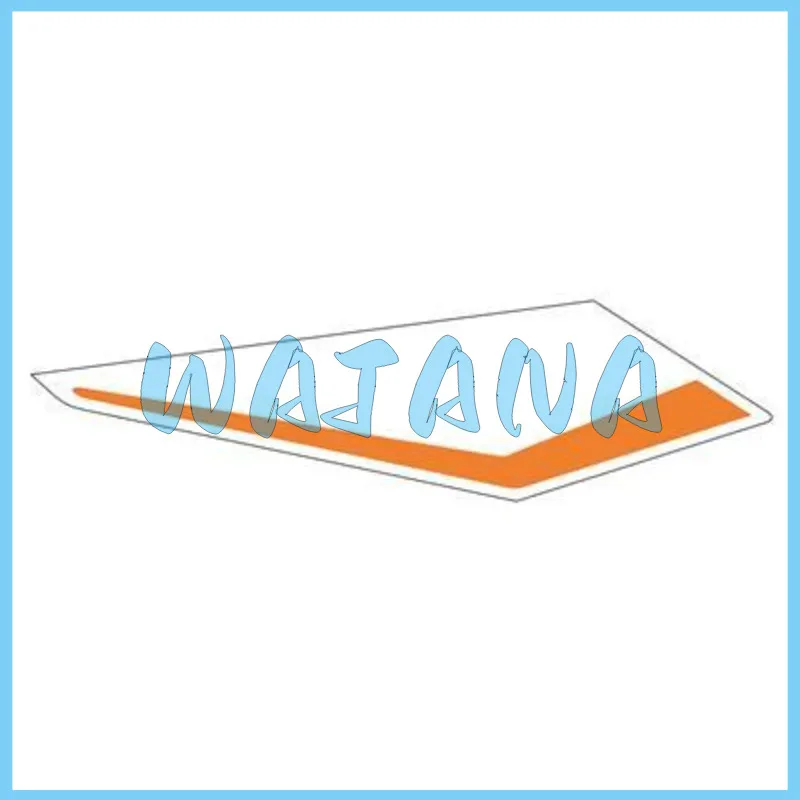 Kd150-u1 Hood Left / Right Decal (bright Orange/high Viscosity) 1210312-546000 / 1210312-547000 For Kiden Original Part