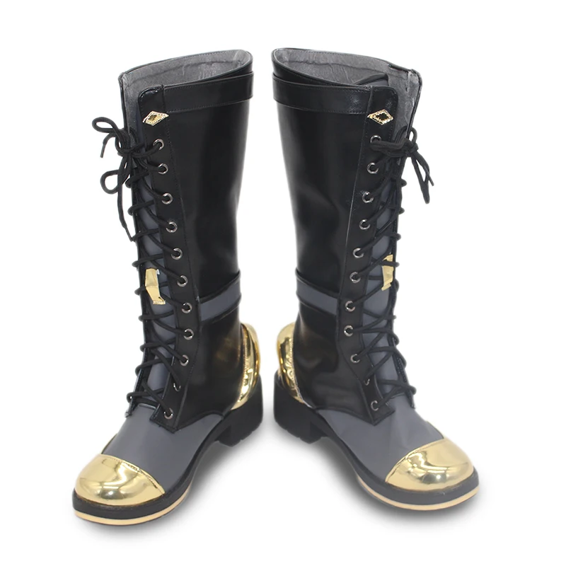 Uma-musume Pretty Derby Stay Gold Cosplay Shoes Customized Black Boots Anime Halloween Party Carnival Role Play Shoes Woman Men