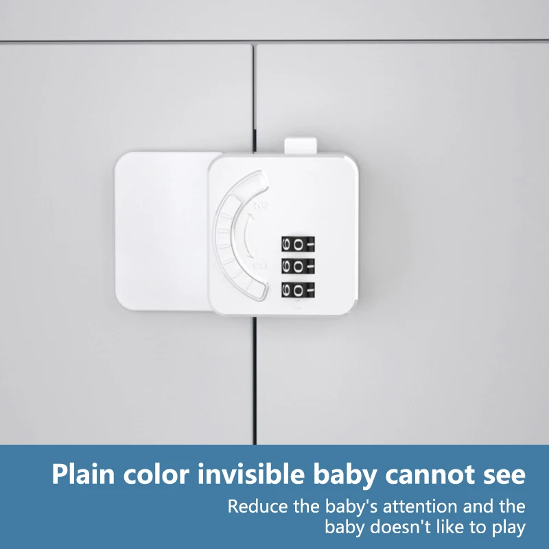 

Kids Security Protection Password Lock For Fridge Drawer Cabinet Door Locks ABS Material Multi-Function Home Safety Locker