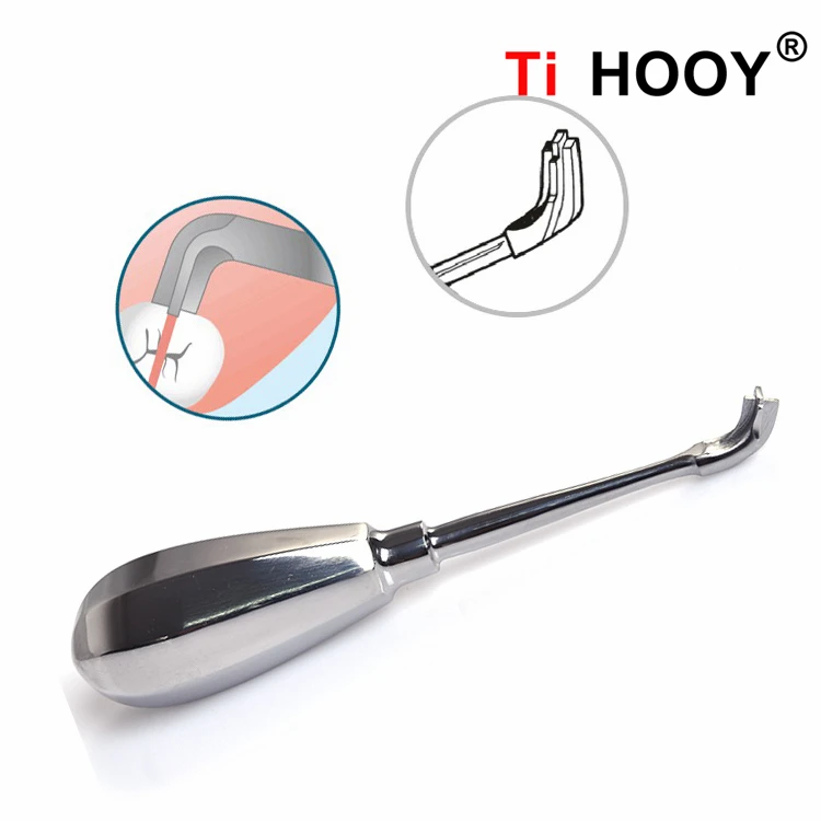 

Dental Elevator Minimally Invasive Tooth Stainless Steel Lab Laboratory Dental Handle Non-Slip Cross Broken Crown Remover Pusher