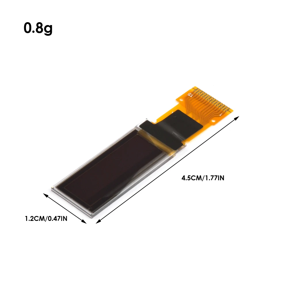 0.91 Inch OLED Display 15PIN Monochrome White Blue Display Module 128*32 LCD Screen Port Screen Ssd1306