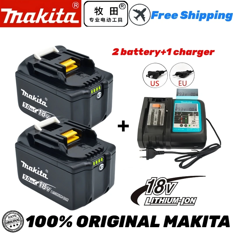 

Batterie rechargeable Makita 18V 9000mAh 100% originale, batterie pour outils électriques Makita bl1830 bl1840 bl1840b bl1850b