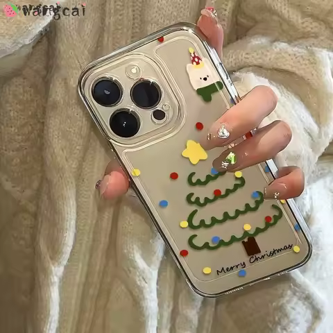 For Samsung Galaxy S23 S22 S21 S20 Note 20 Ultra FE S10 10 Pro Lite S9 S8 Plus 9 8 Phone Case Merry Christmas Tree Bear Cover