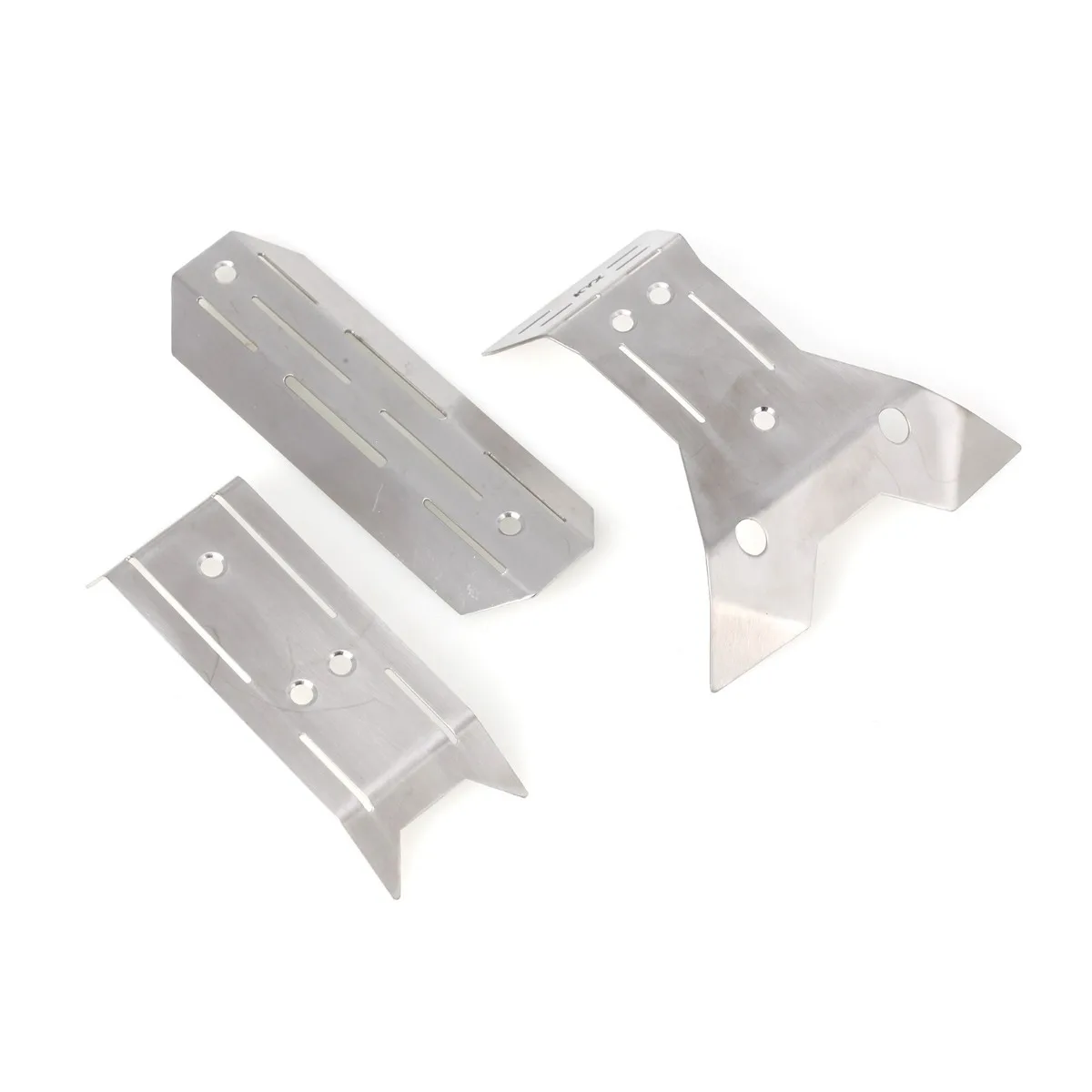 

LCX Racing 1/16 RC Truck Stainless Steel Skid Plate Guard Chassis Armor for Traxxas Mini Maxx Mini XRT Upgrades Part Accessories